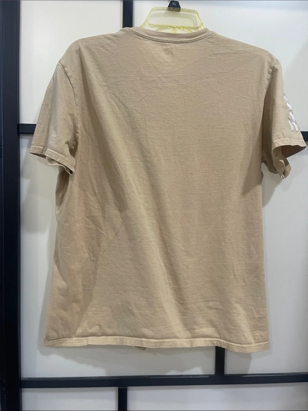 adidas Tan Short-Sleeve Originals Logo Tee
